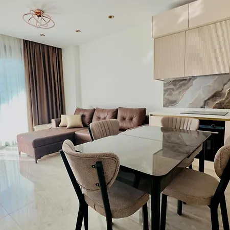 Liga6768 посуточная аренда 2-комнатной квартиры в комплексе со зоной 150 м от пляжа, тосмур * アランヤ