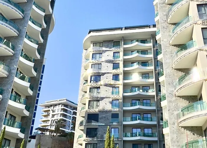Apartament Liga6768 посуточная аренда 2-комнатной квартиры в комплексе со зоной 150 м от пляжа, тосмур Alanya