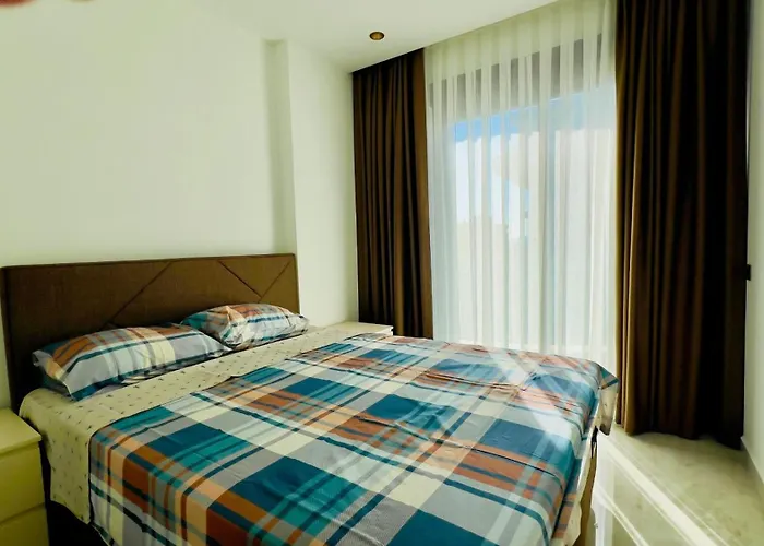 Liga6768 посуточная аренда 2-комнатной квартиры в комплексе со зоной 150 м от пляжа, тосмур Apartament Alanya