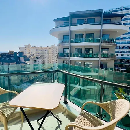 Liga6768 посуточная аренда 2-комнатной квартиры в комплексе со зоной 150 м от пляжа, тосмур Апартаменты Алания